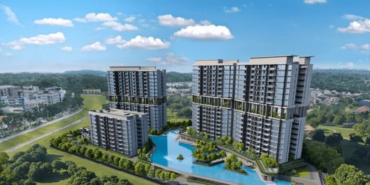 Lentor Gardens Residences, aerial view, artist&rsquo;s impression