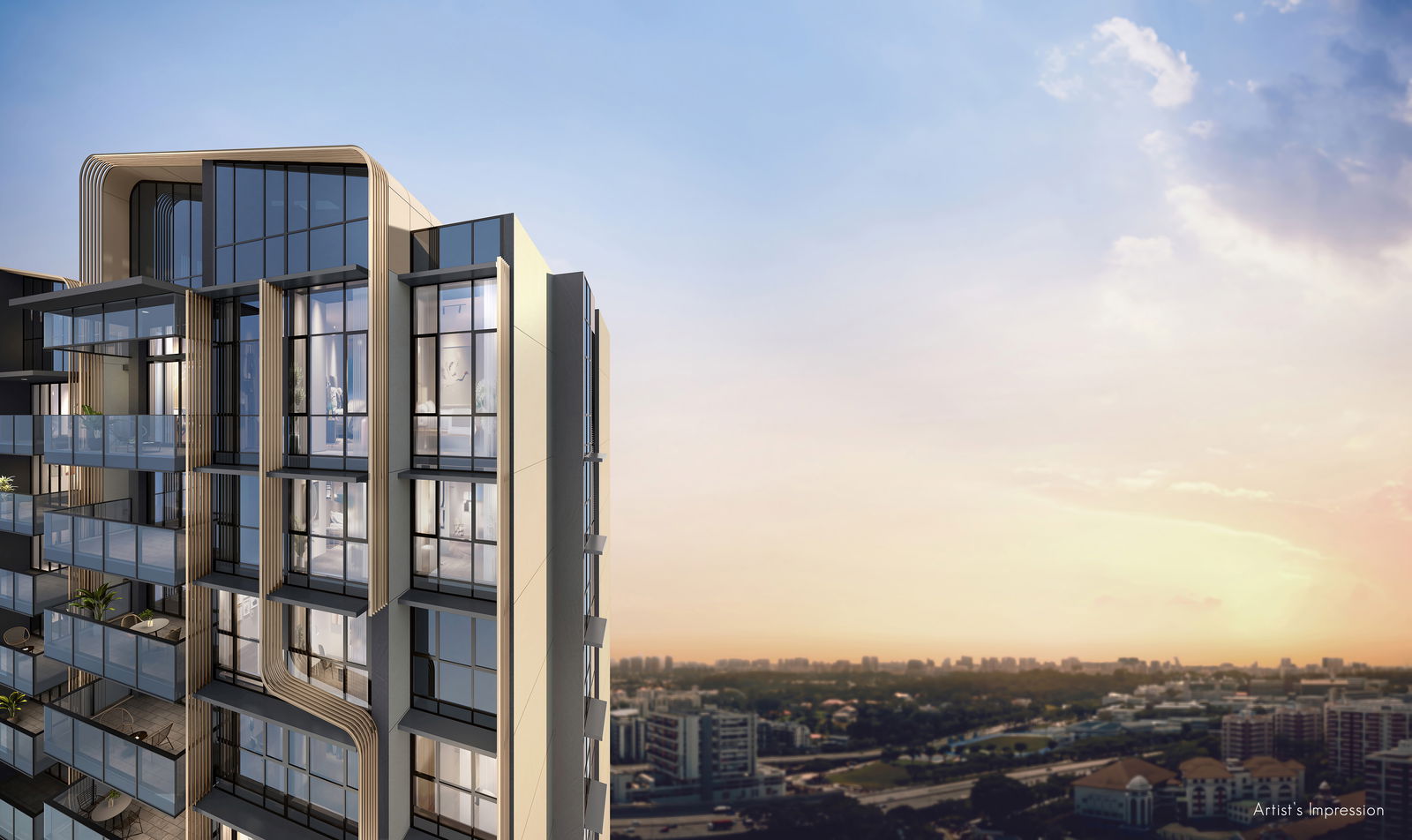 8@BT — sunset. Artist's impression.