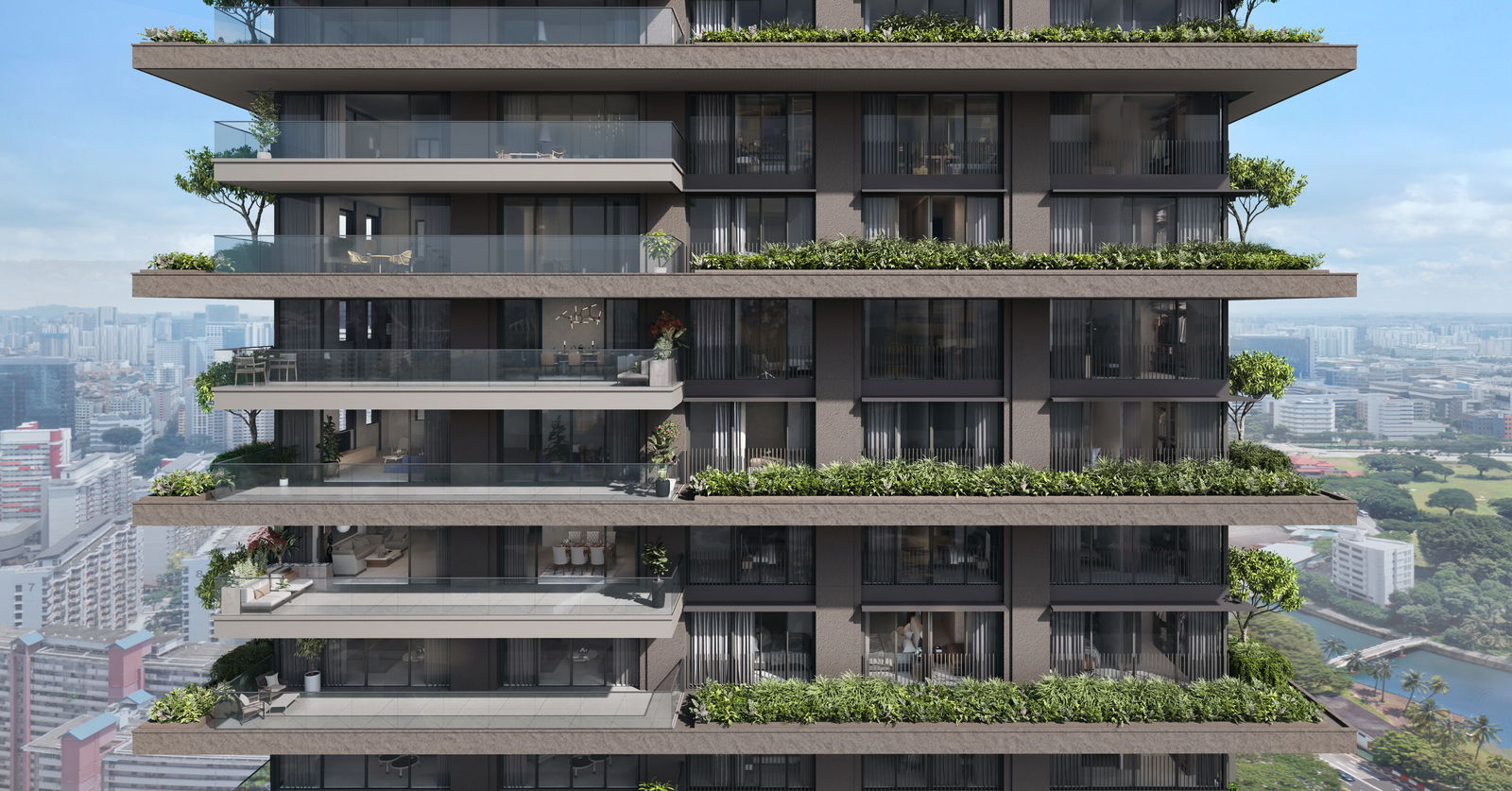 Aurea — facade sky villa collection. Artist's impression.