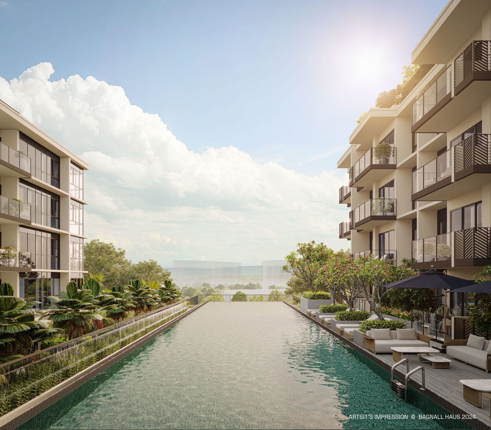Bagnall Haus — lap pool. Artist's impression.