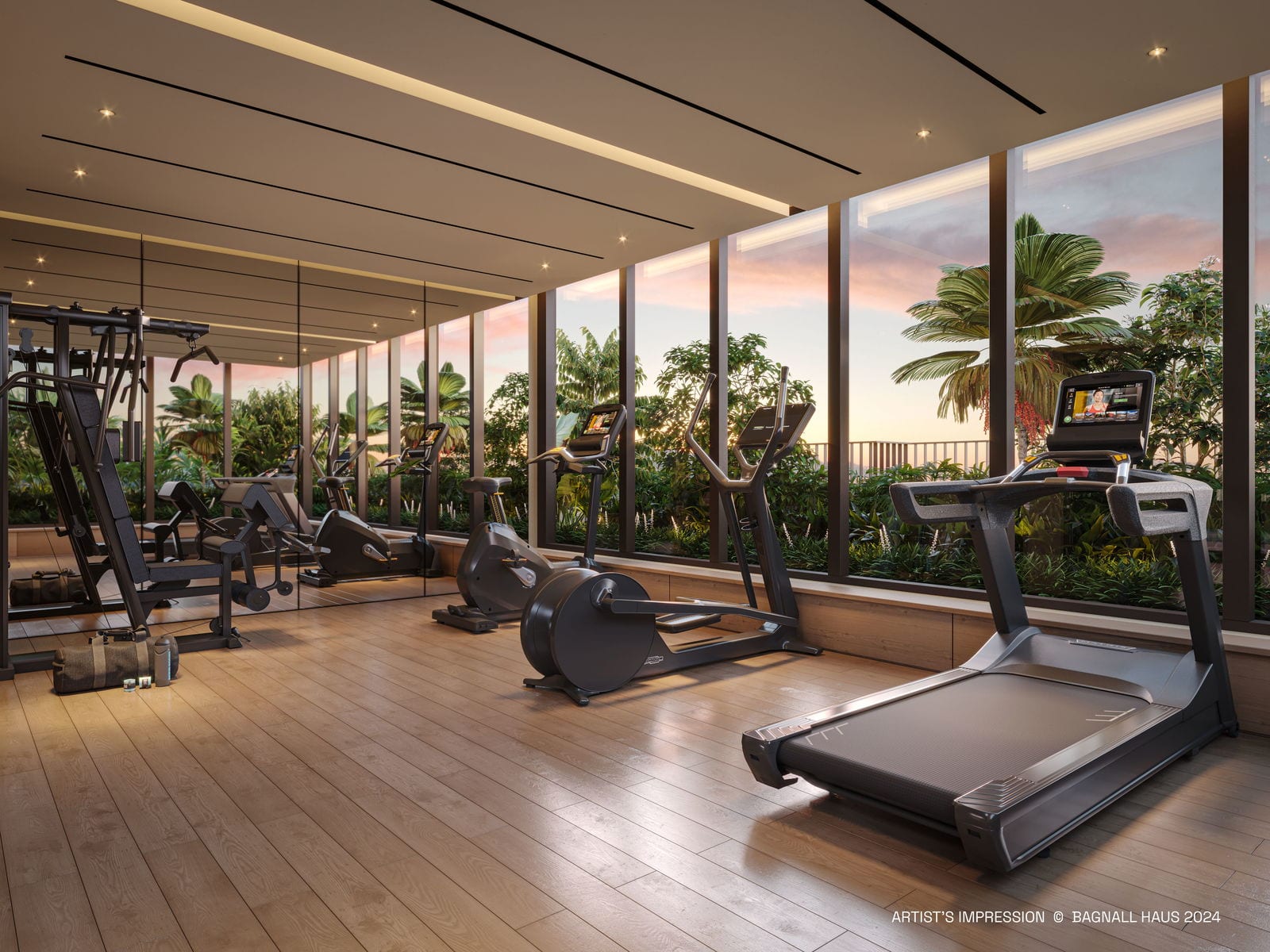 Bagnall Haus — canopy gym. Artist's impression.