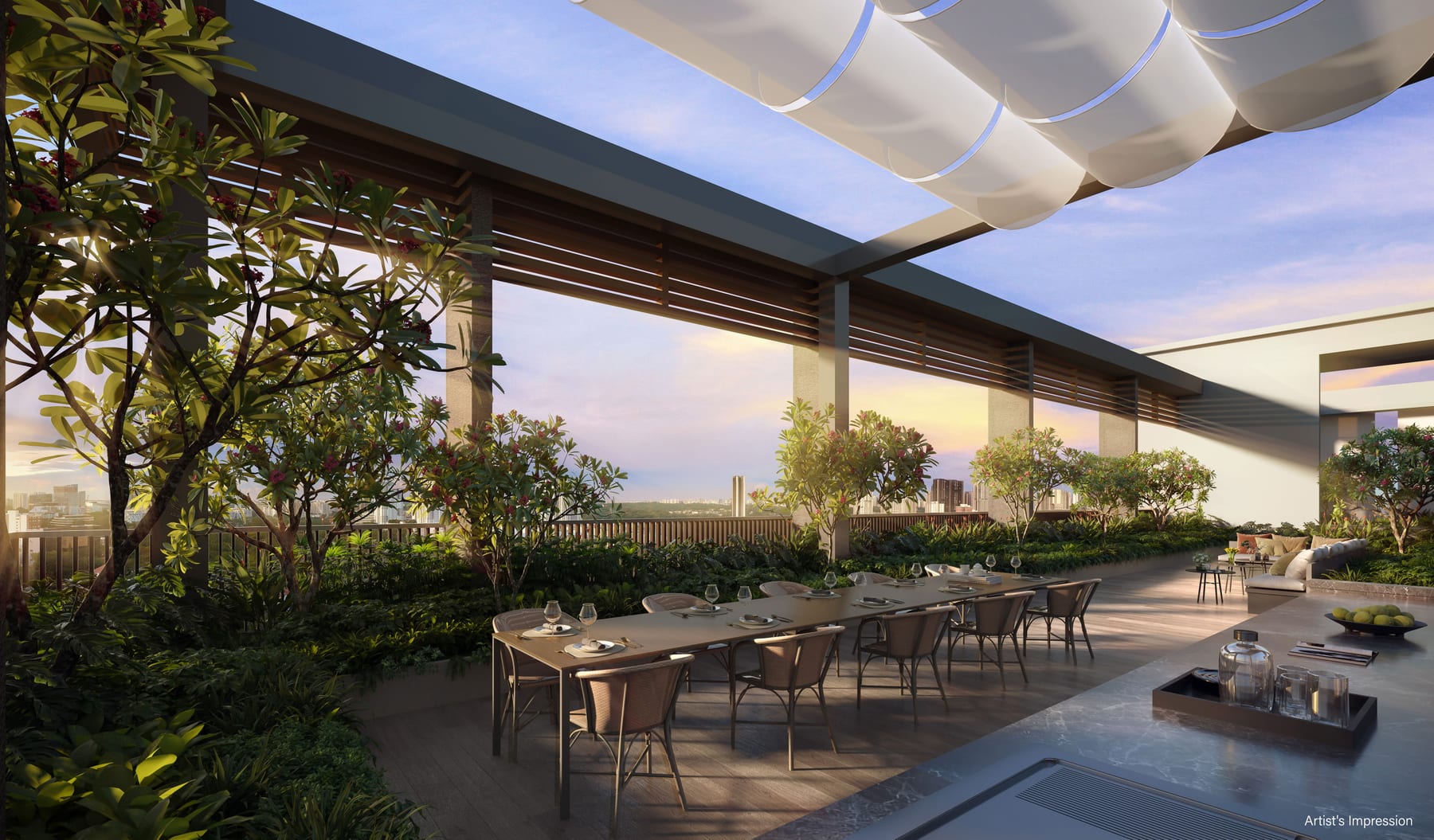 Bloomsbury Residences — bbr rooftop. Artist's impression.