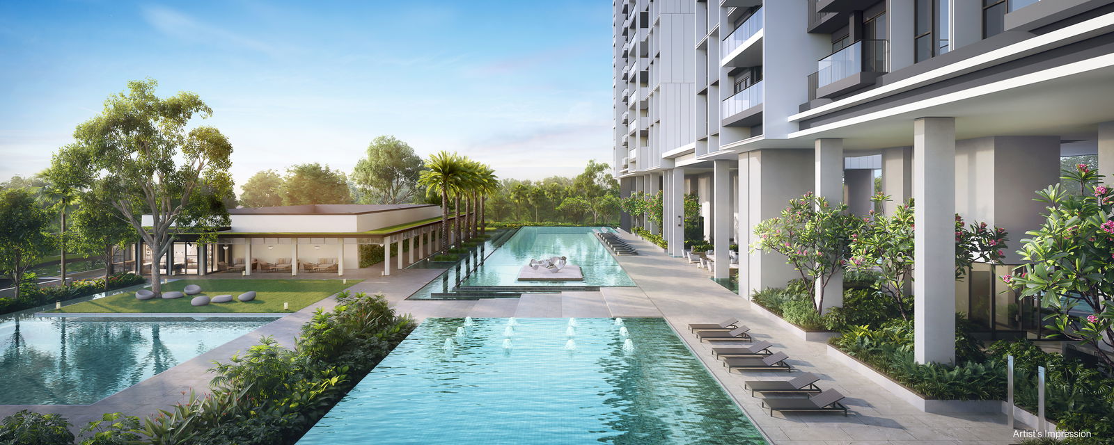 Bloomsbury Residences — bbr pool amenities. Artist's impression.