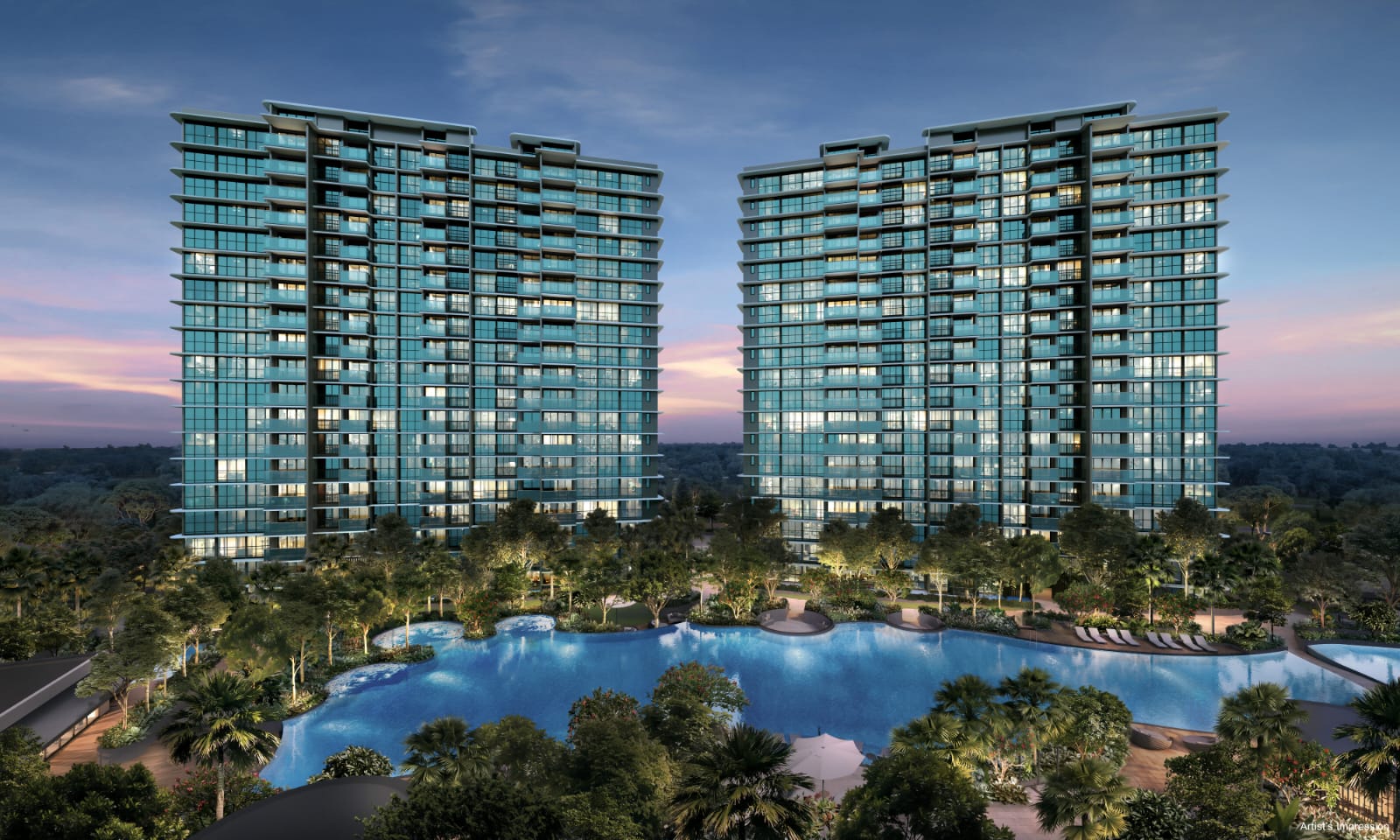 Chuan Park — developer render of Chuan Park, 4 of 5. Artist's impression.