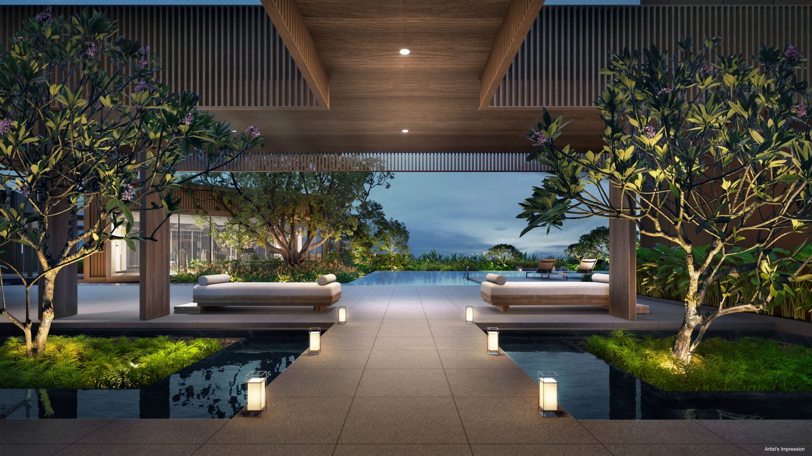 Elta — pavilion grand lobby. Artist's impression.