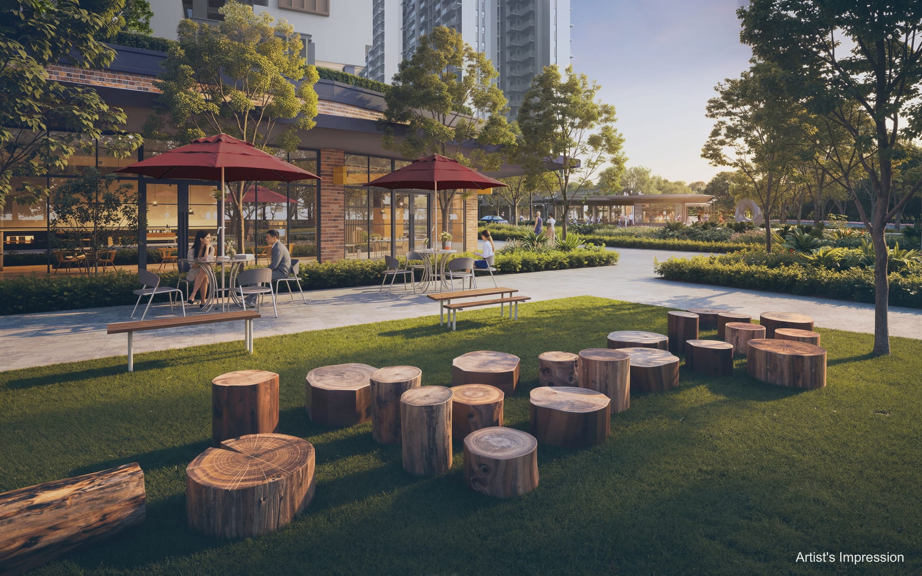 Hudson Place Residences — developer render of Hudson Place Residences, 1 of 4. Artist's impression.