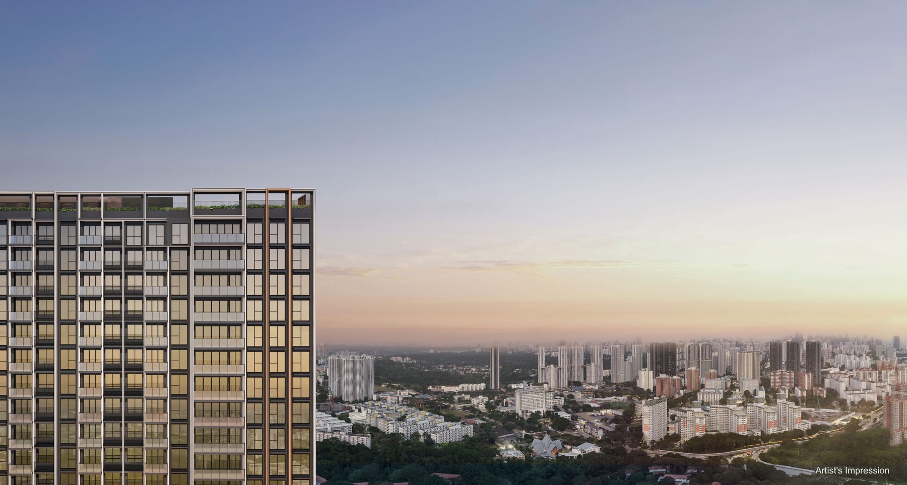 Hudson Place Residences — developer render of Hudson Place Residences, 4 of 4. Artist's impression.