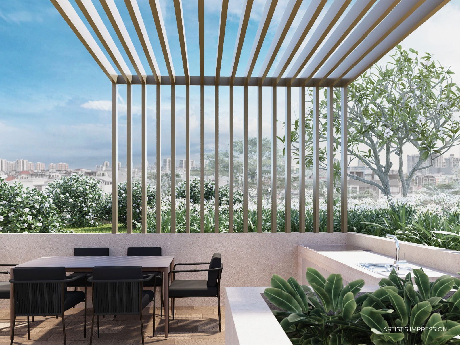 Jansen House — pavilion. Artist's impression.