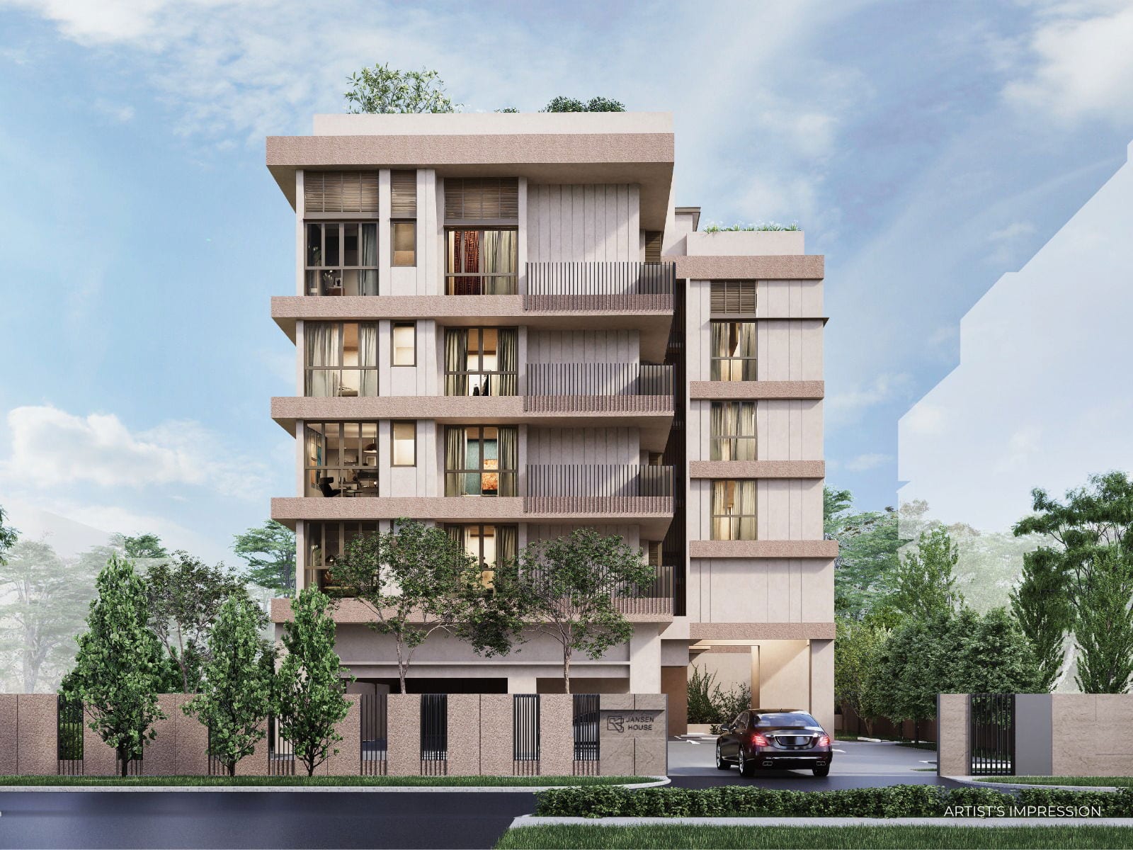 Jansen House — developer render of Jansen House, 5 of 5. Artist's impression.
