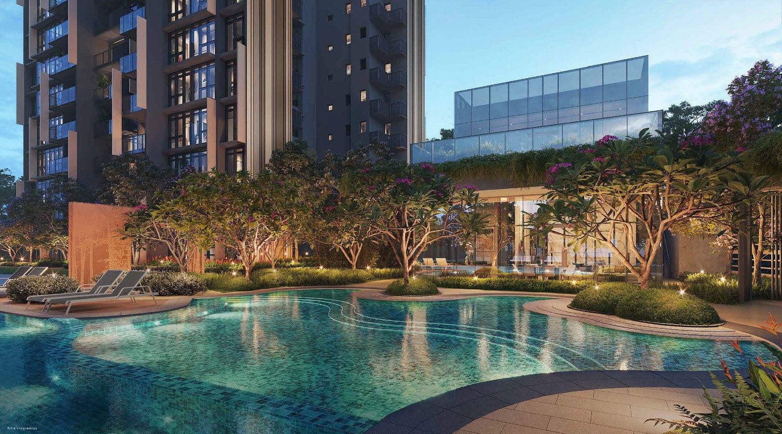 Lentoria — pool. Artist's impression.