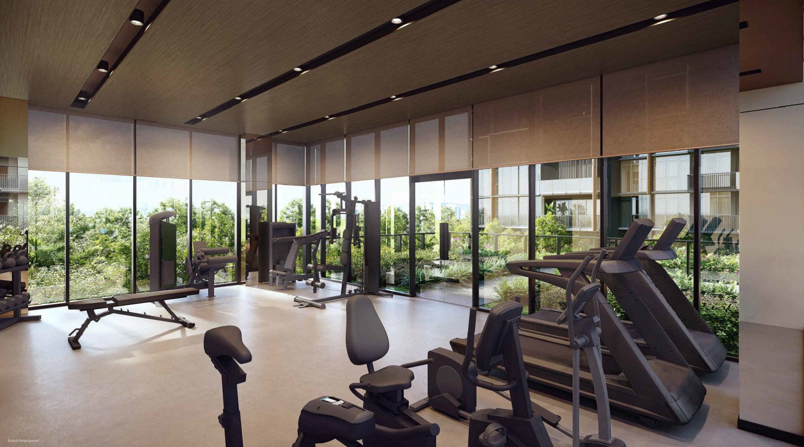 Lentoria — gym. Artist's impression.
