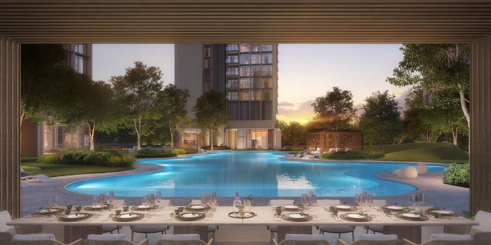 Nava Grove — dining. Artist's impression.