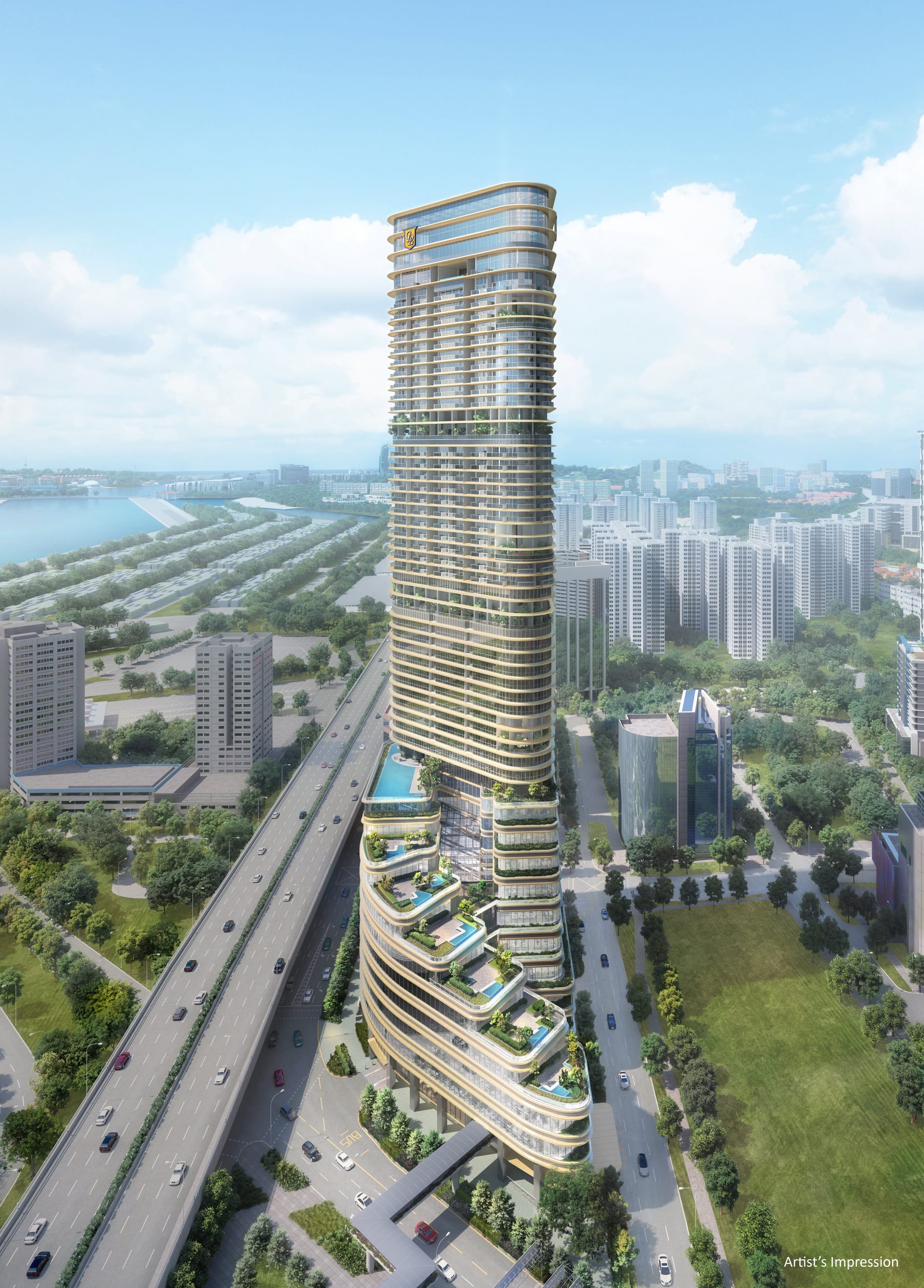 Newport Residences — developer render of Newport Residences, 1 of 5. Artist's impression.