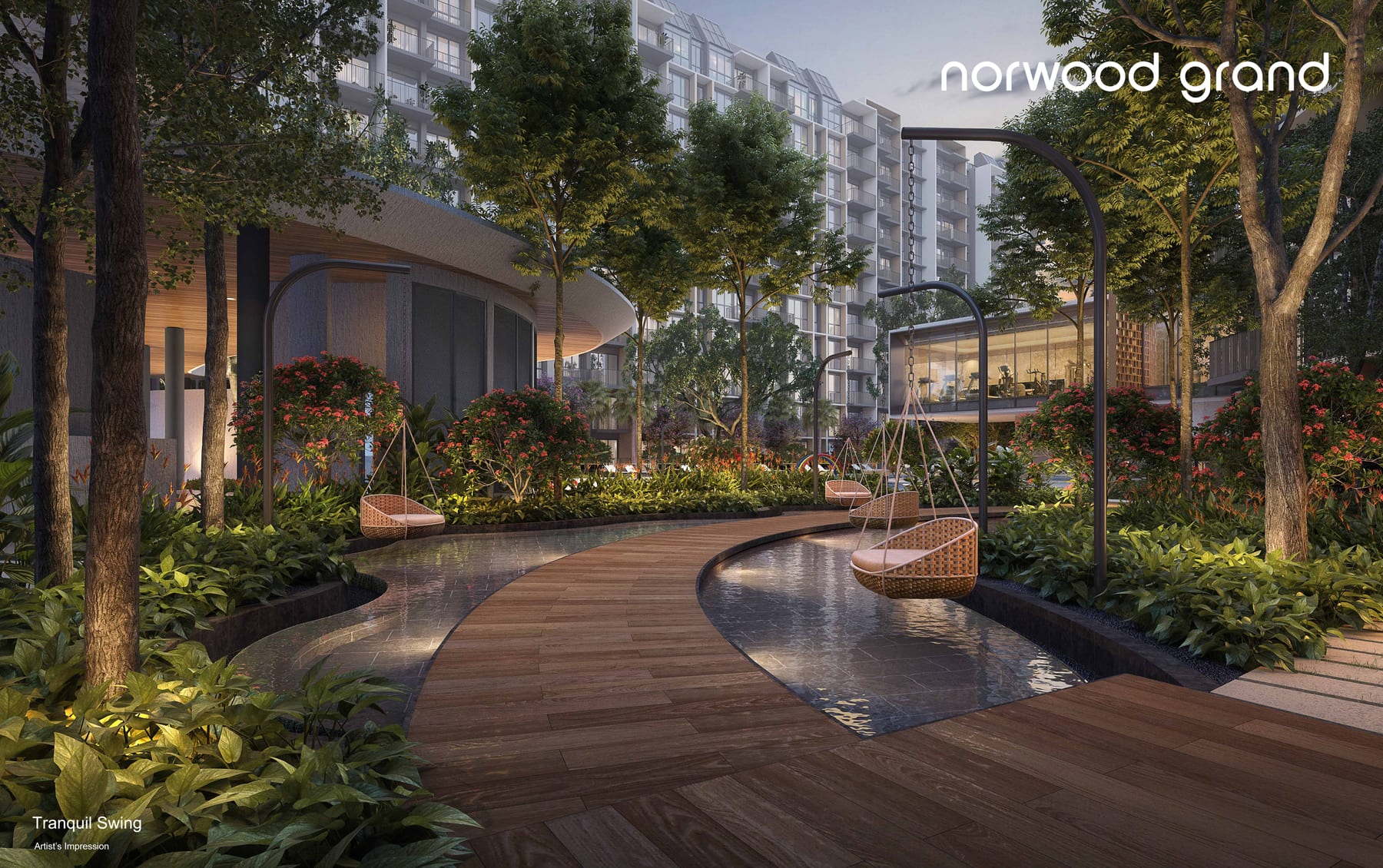 Norwood Grand — tranquil swing. Artist's impression.