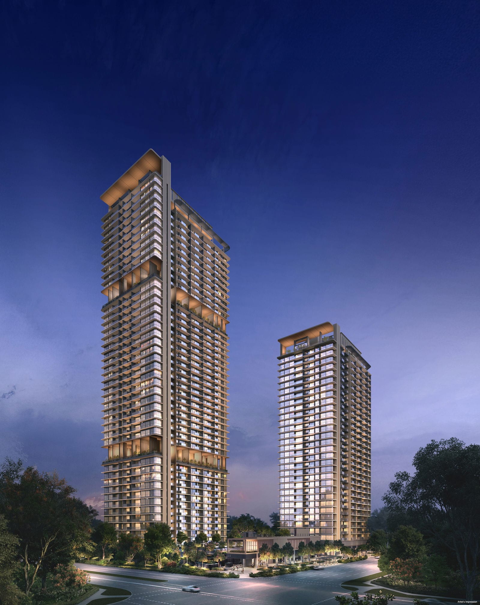 One Marina Gardens — garden. Artist's impression.