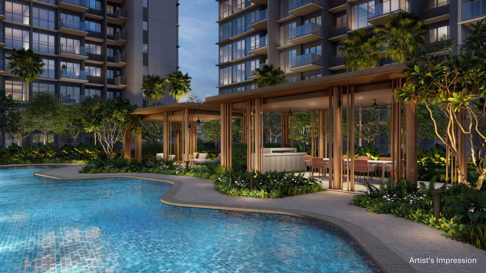 Parktown Residence — gastronomy pavilion. Artist's impression.