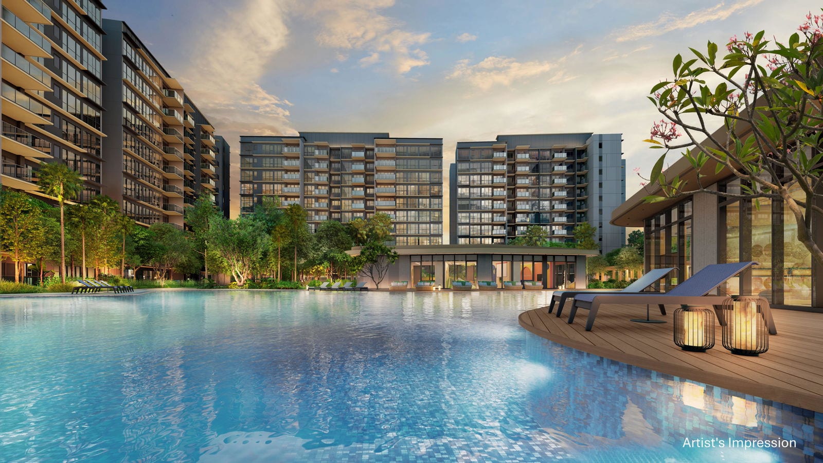 Parktown Residence — lap pool. Artist's impression.