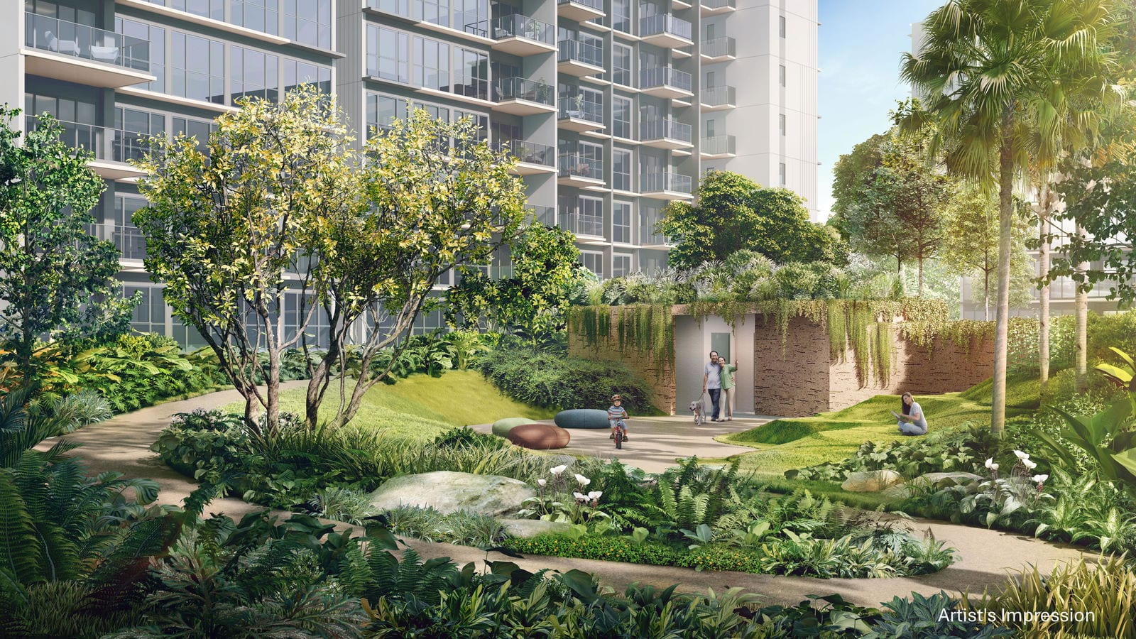Parktown Residence — valley grove firefly trail. Artist's impression.