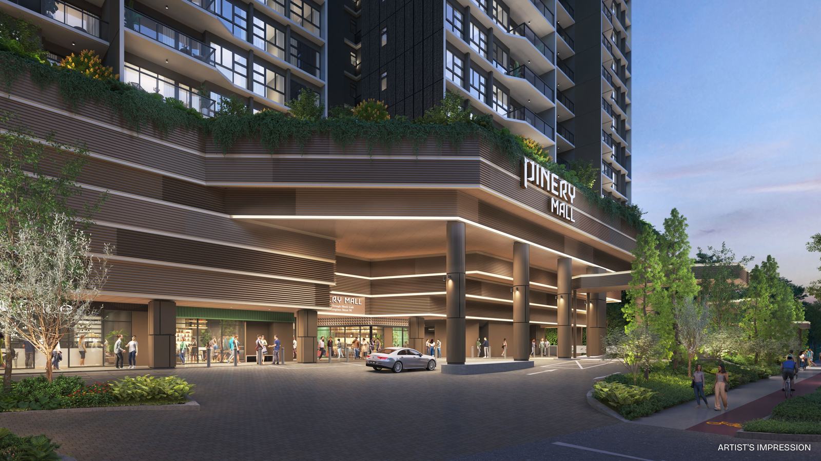 The drop-off point at Pinery Mall beneath Pinery Residences