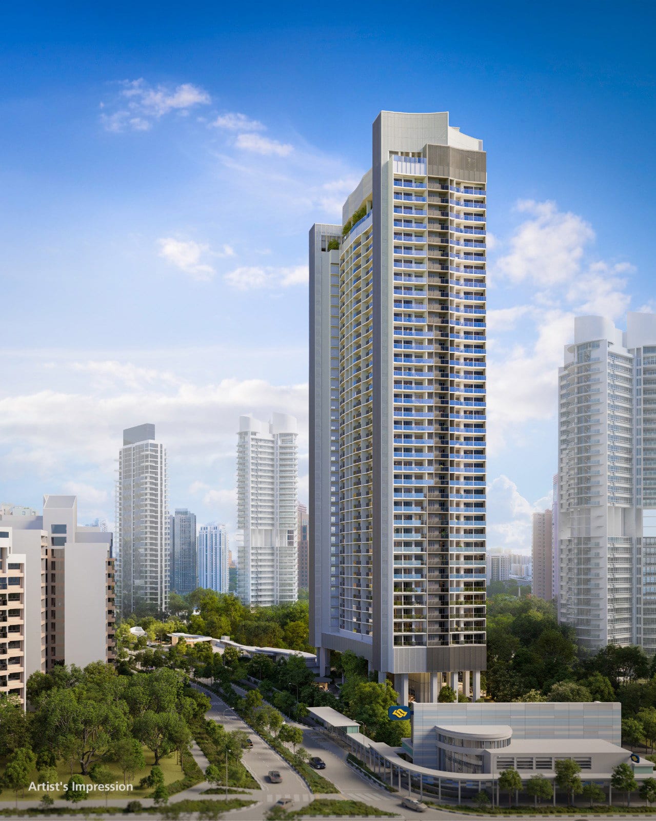 River Green — developer render of River Green, 5 of 5. Artist's impression.