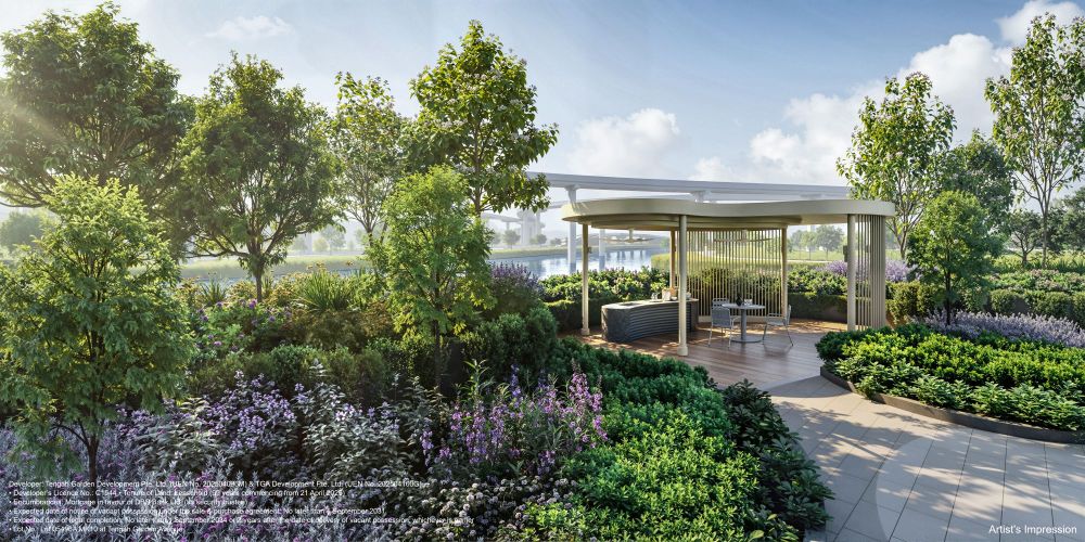 Tengah Garden Residences — developer render of Tengah Garden Residences, 1 of 4. Artist's impression.