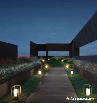 The Arcady at Boon Keng — star gazing lawn. Artist's impression.