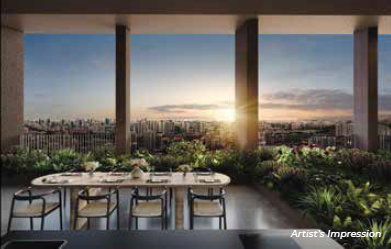 The Arcady at Boon Keng — developer render of The Arcady at Boon Keng, 3 of 4. Artist's impression.