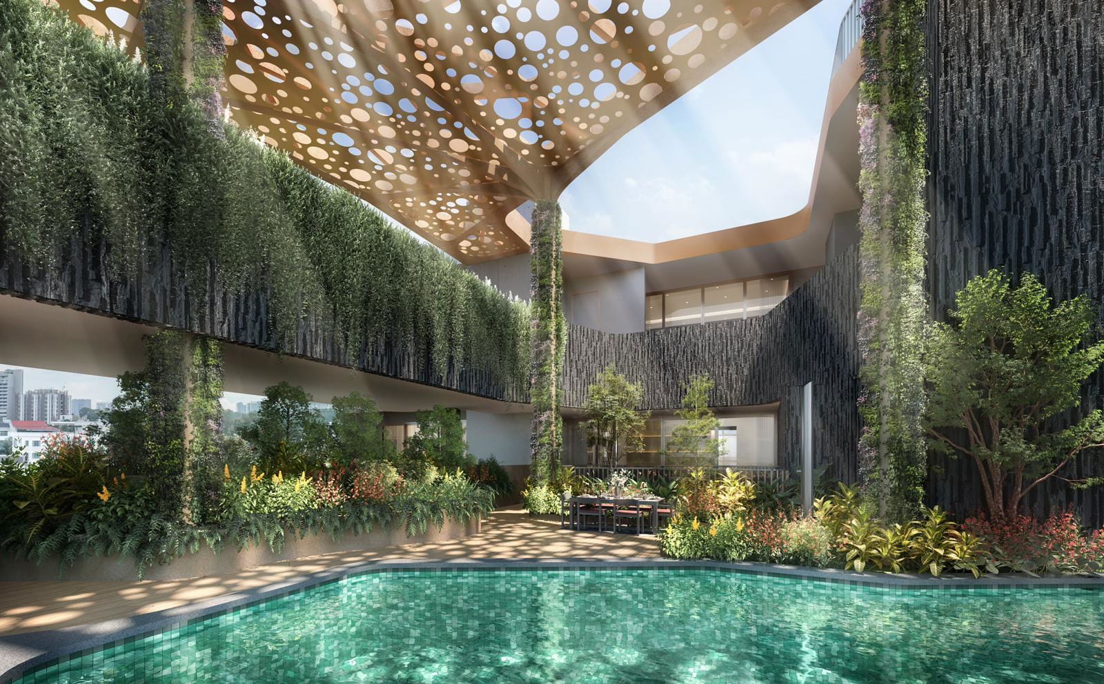 The Giverny Residences — developer render of The Giverny Residences, 3 of 5. Artist's impression.