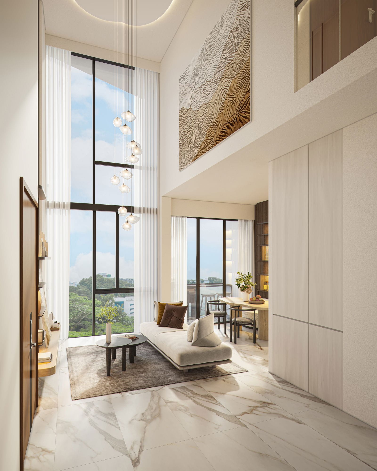 The Hillshore — living and dining. Artist's impression.