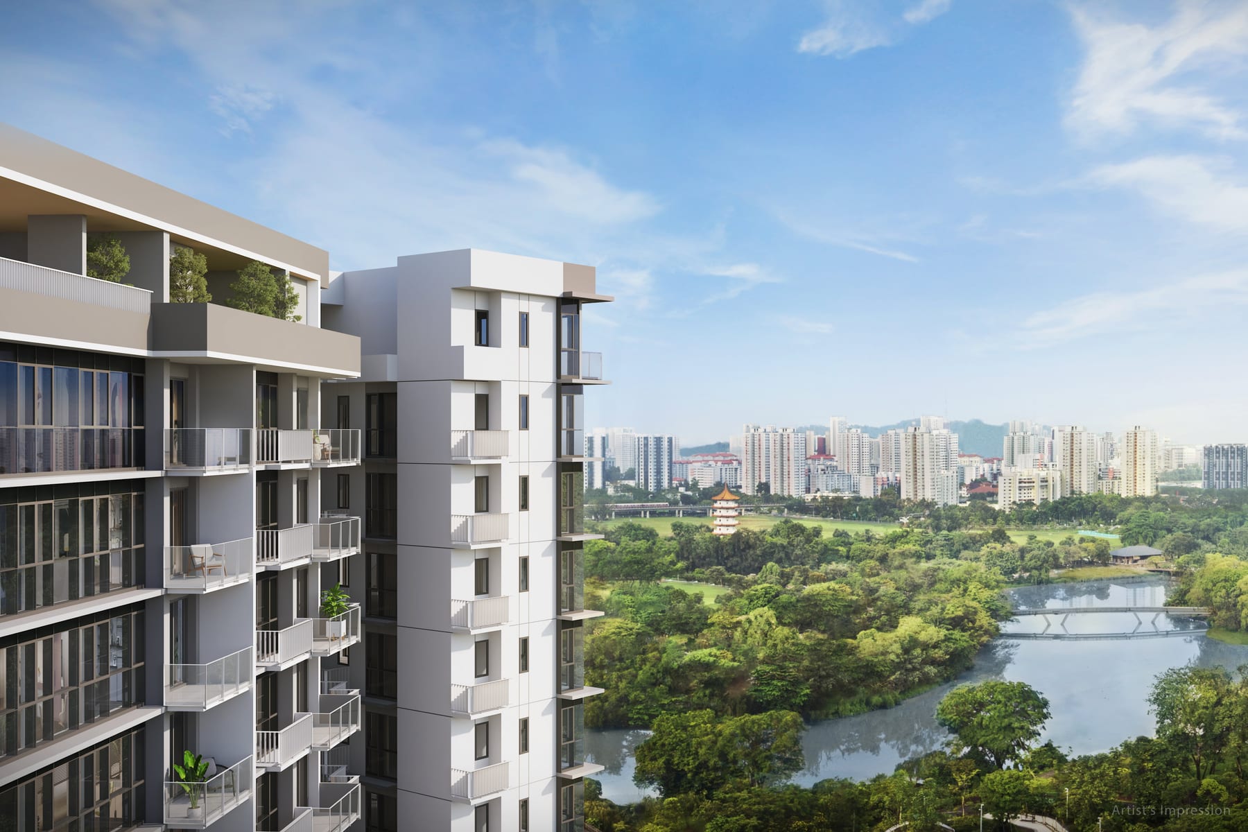 The Lakegarden Residences — developer render of The Lakegarden Residences, 4 of 5. Artist's impression.