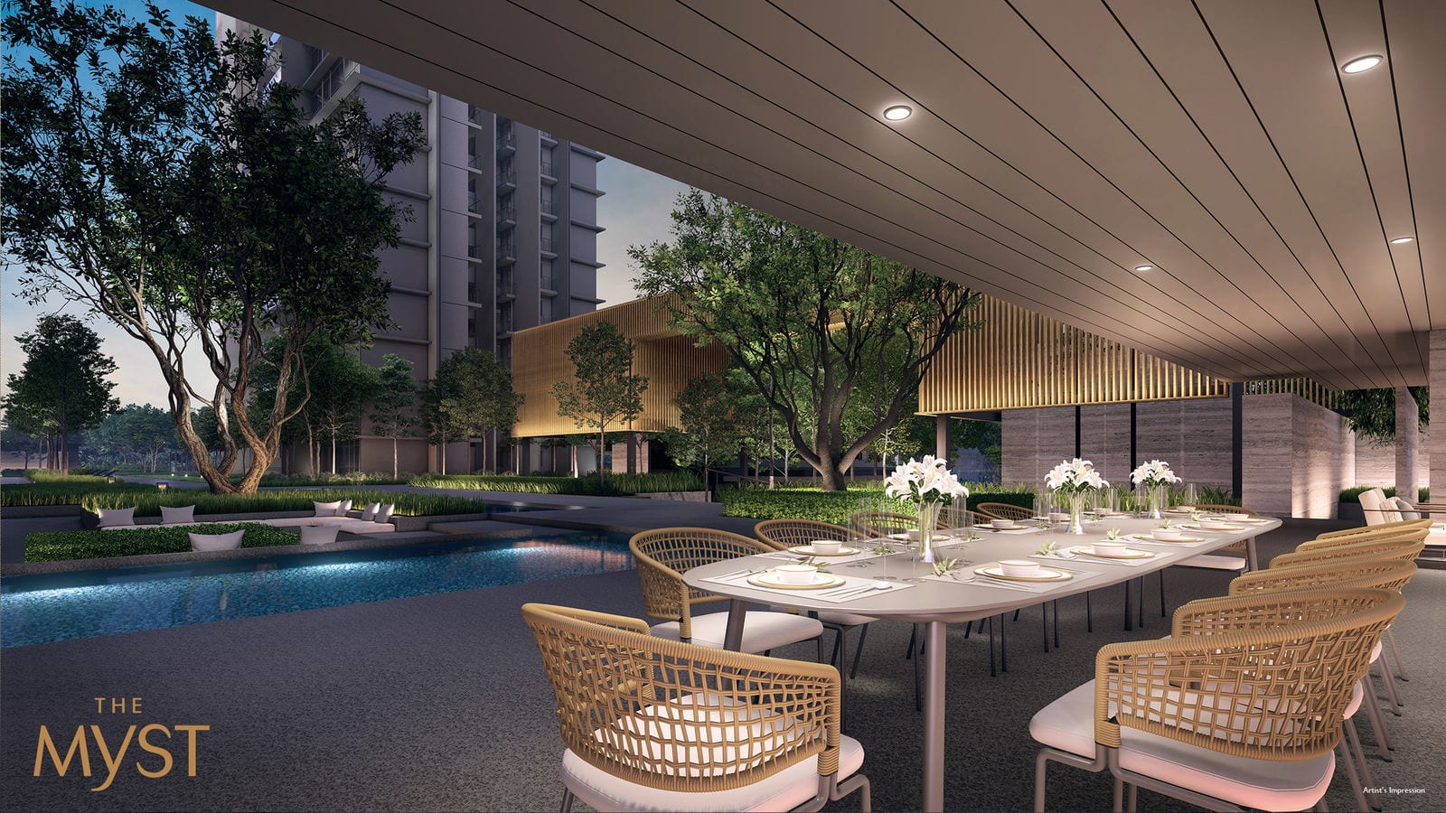 The Myst — social lounge. Artist's impression.