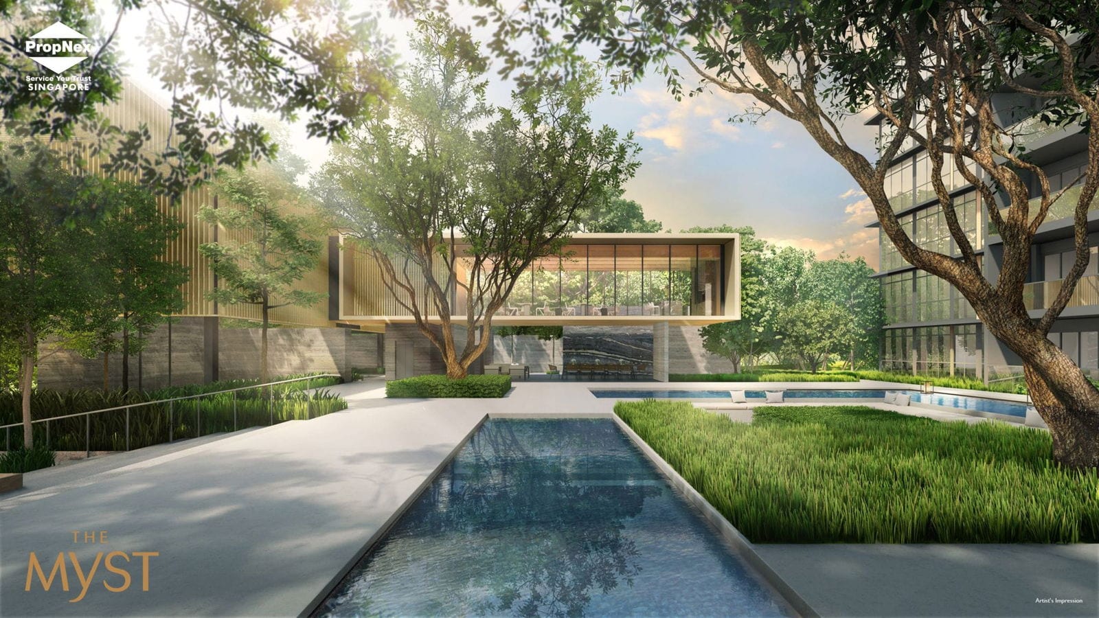 The Myst — developer render of The Myst, 4 of 5. Artist's impression.