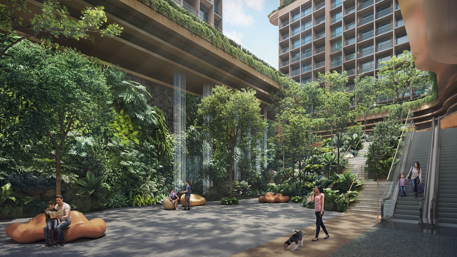 The Robertson Opus — courtyard. Artist's impression.