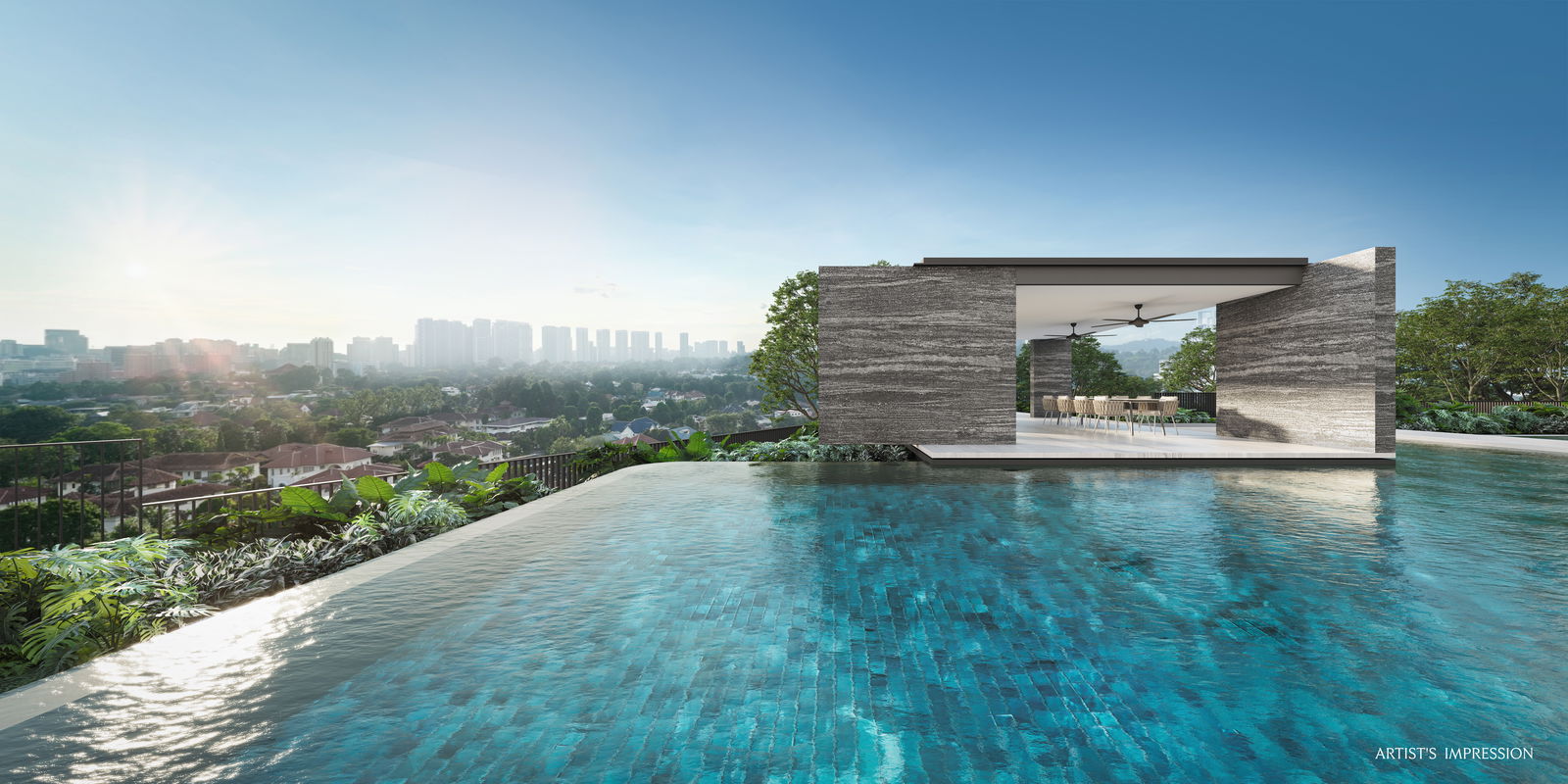UpperHouse at Orchard Boulevard — gourmet pavilion. Artist's impression.