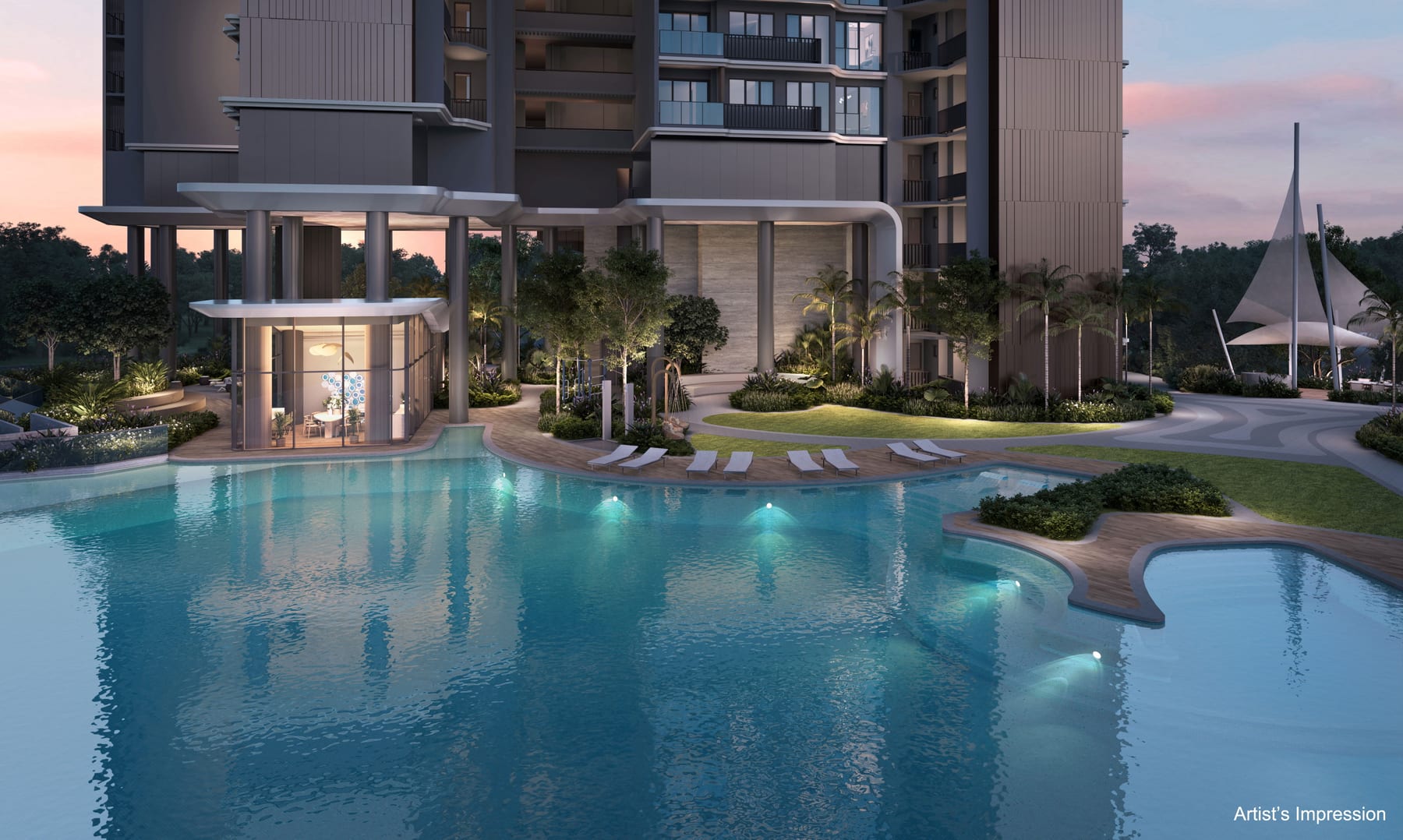 Vela Bay — developer render of Vela Bay, 2 of 5. Artist's impression.