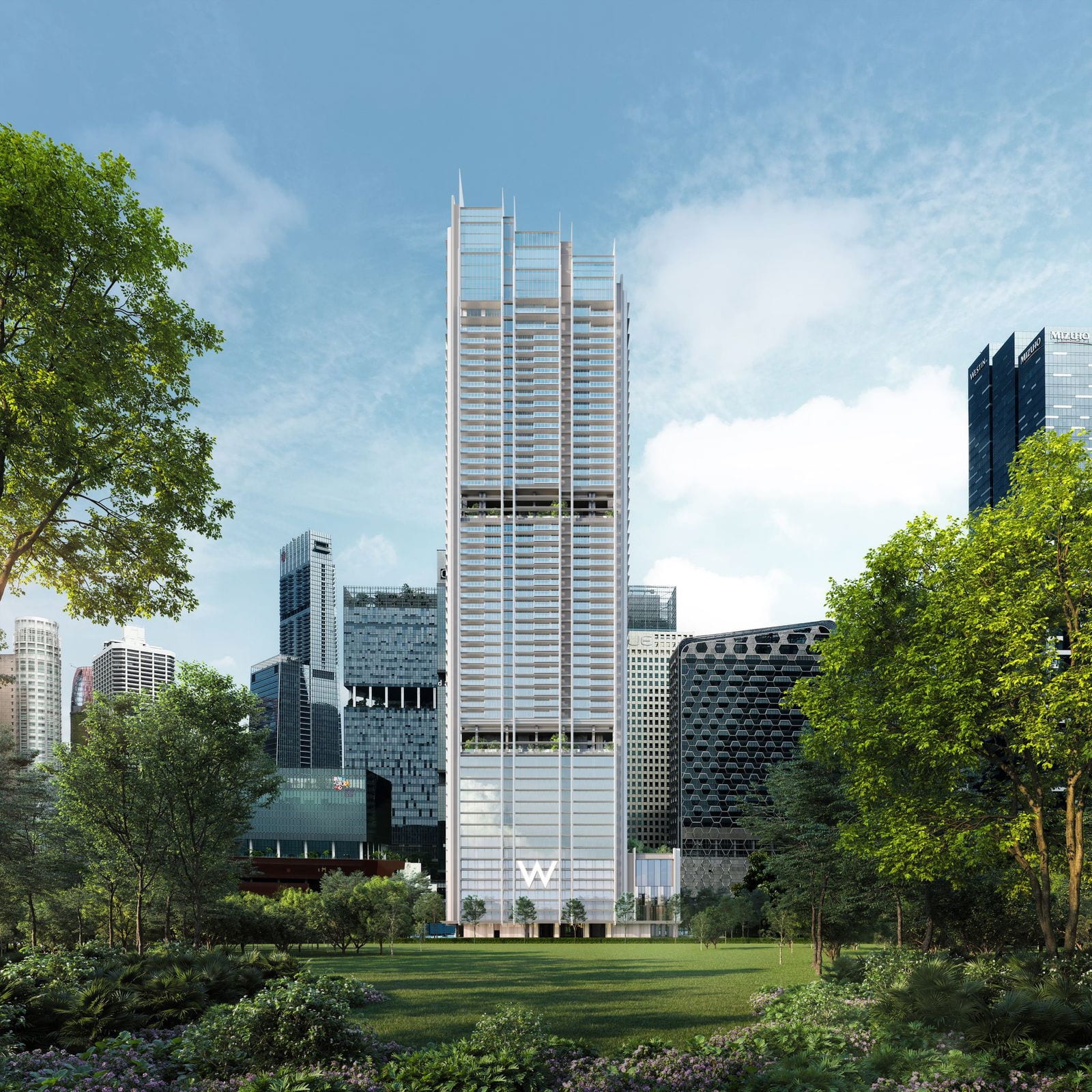 W Residences Marina View — developer render of W Residences Marina View, 2 of 3. Artist's impression.