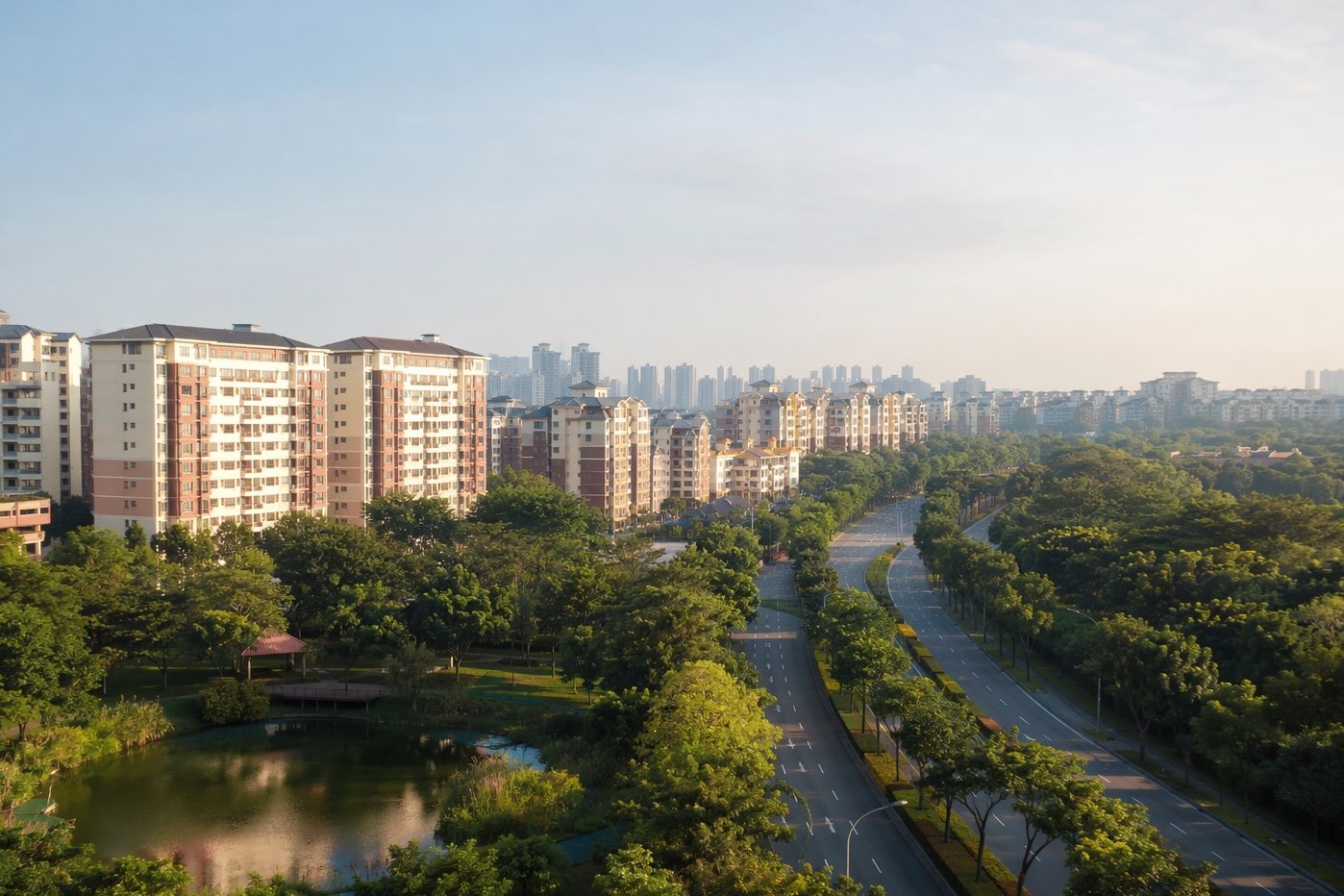 The Woodlands Drive 17 area, showing Woodlands South MRT and the surrounding estate