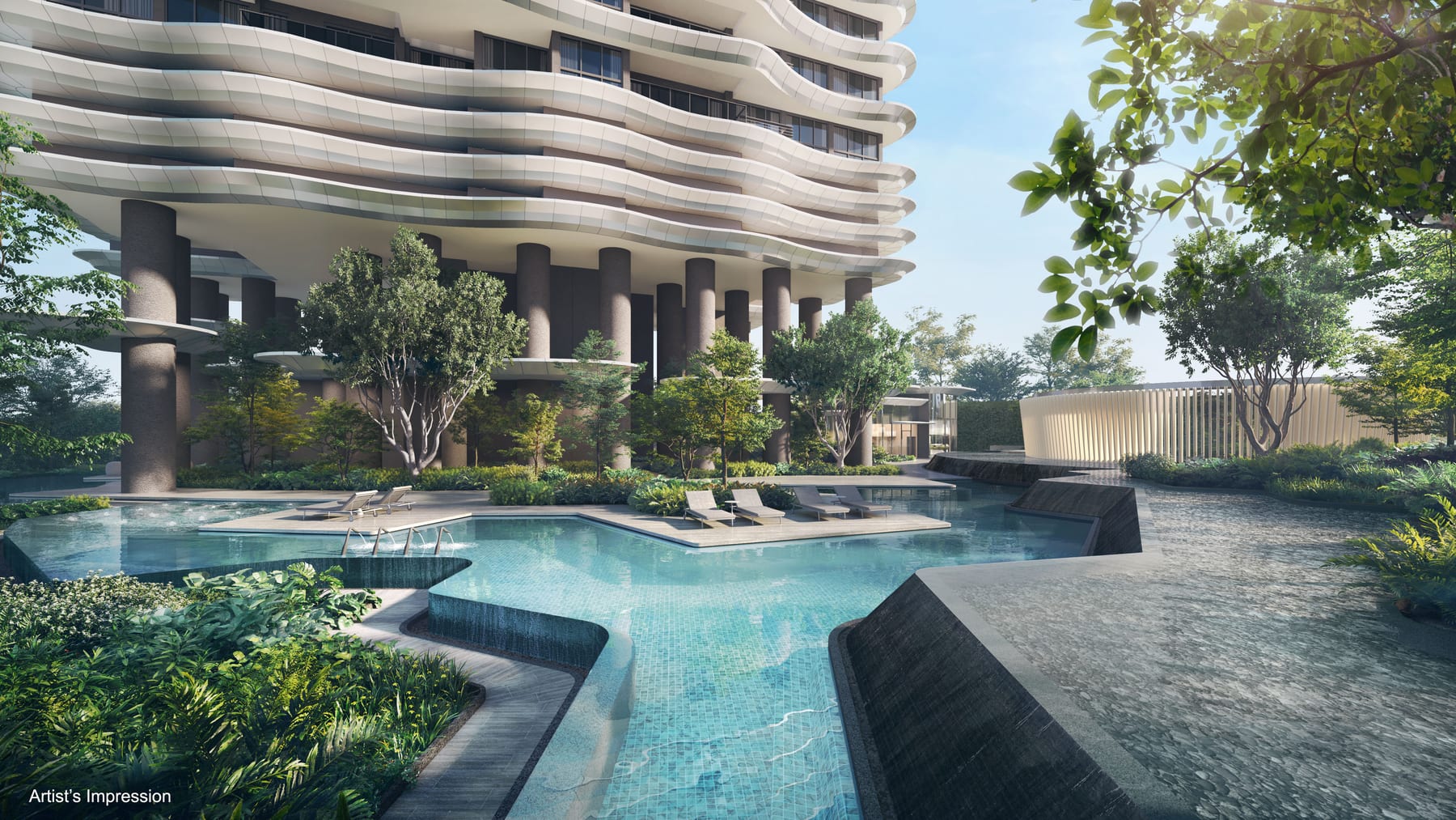 Zyon Grand — relaxation lagoon day. Artist's impression.